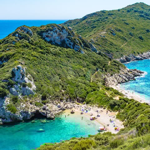 Take a boat trip to picturesque Porto Timoni