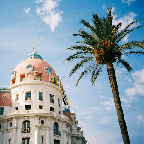 Visit nearby Nice for a taste of seaside sparkle