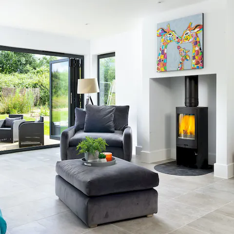 Curl up beside the fire for a cosy night in