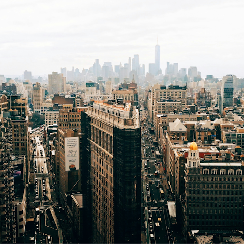 Stroll through Gramercy Park to iconic sights like the Flat Iron building