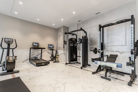 Stay on top of your exercise routine in the on-site gym