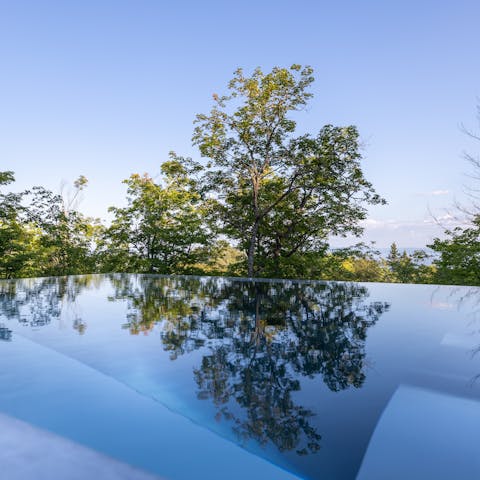 Feel a wonderful sense of relaxation while swimming in the pool