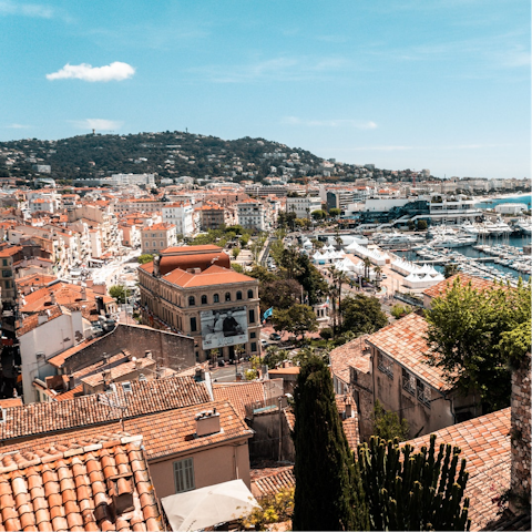 Stroll around charming Le Suquet, just ten minutes away by foot