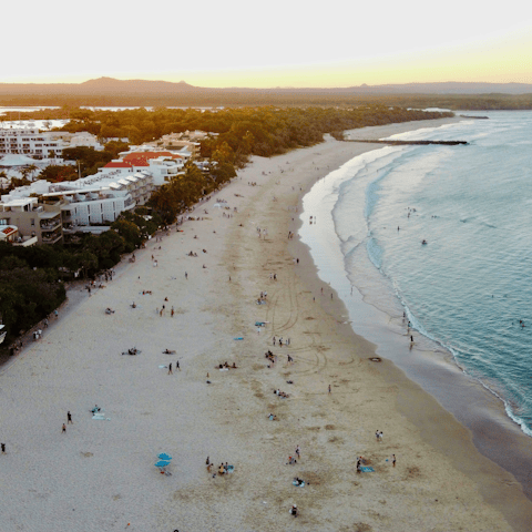 Discover popular Noosa – an eight-minute drive away