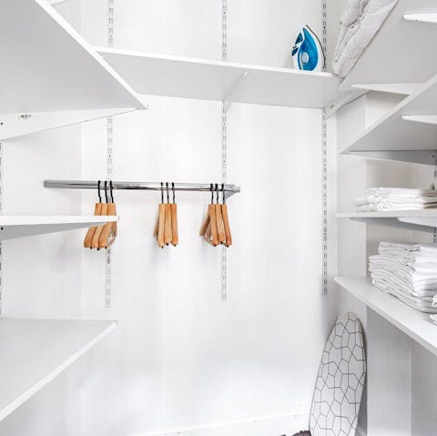 The abundant storage space will make your long-term stay convenient