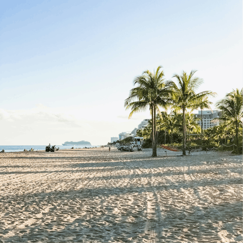 Spend the day at Lauderdale-by-the-Sea Beach, 3 miles away
