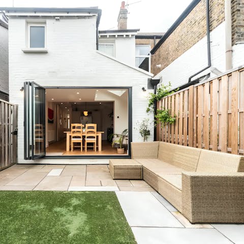 Relax in the garden with a gin and tonic