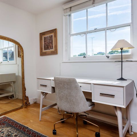 Catch up on work in the dedicated study room