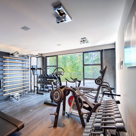 Work up a sweat in the gym