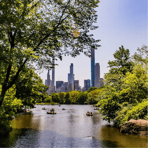 Explore Central Park, just an eight-minute walk away