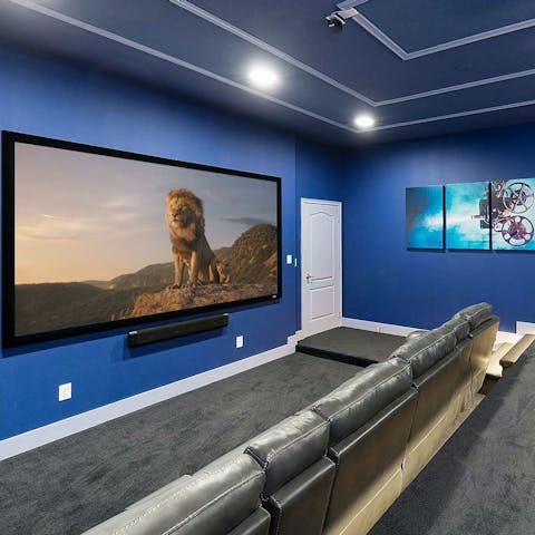 Wind down with cosy gathering in the movie theatre