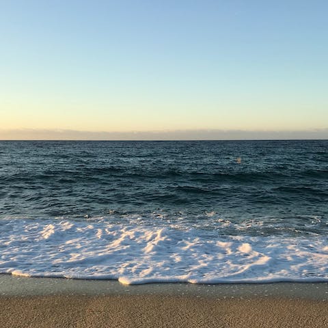 Spend the day at San Cristóbal beach, ten minutes away by car