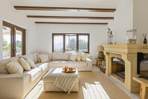 Admire the minimalist yet rustic interiors