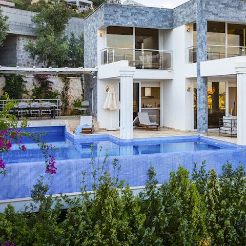 Cool down with a swim in your private pool