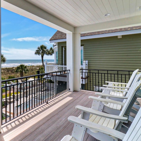 Savour the views while sipping drinks on the terrace