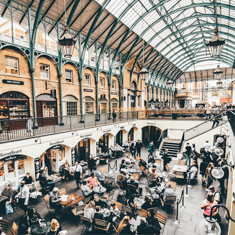 Hunt for treasures and watch the world go by in Covent Garden’s covered market