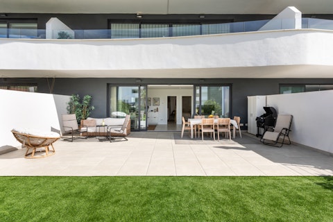 Fire up the barbecue on the sun-filled terrace