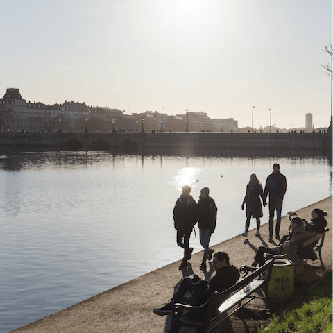 Stay in serene Frederiksberg, a five-minute stroll from The Lakes