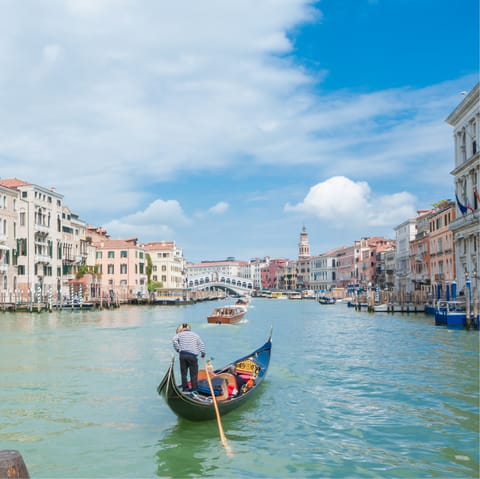 Enjoy truly incredible views overlooking Venice's Grand Canal