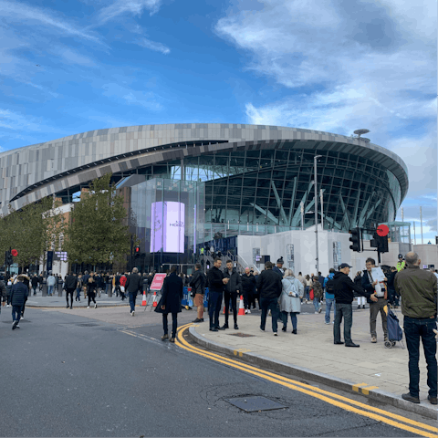 Experience the excitement of a live football match at the nearby Tottenham Hotspur Stadium