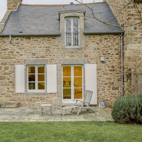 Open your French doors to enjoy the morning sunshine on your face as your sip your morning coffee