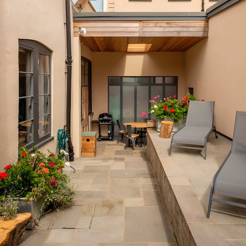 Enjoy a sundowner or two on the private terrace