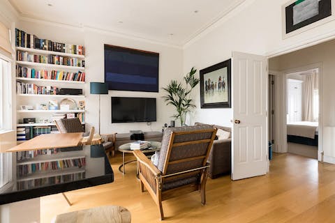 Spend a cosy night at home watching Netflix, reading books and listening to music on the Sonos speakers