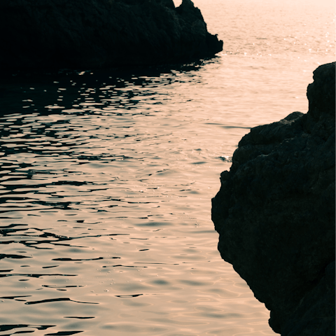 Explore the beaches nestled along the shores of West Mani