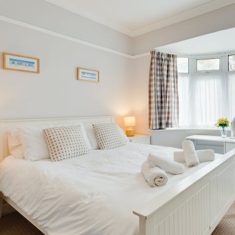 Get a good night's rest in the comfy bedrooms