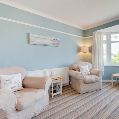 Kick back and unwind in the comfy living room
