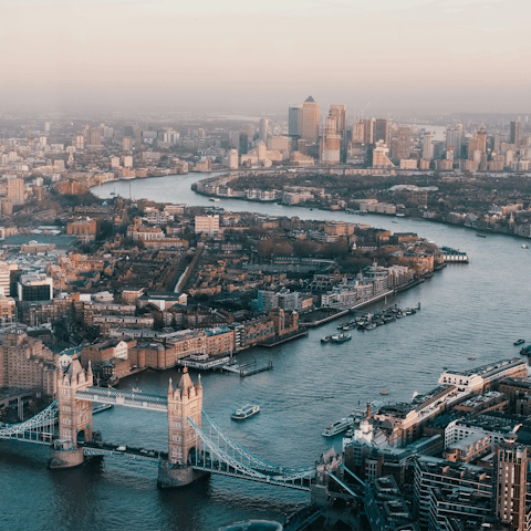 Immerse yourself in the heart of London – a short train ride away