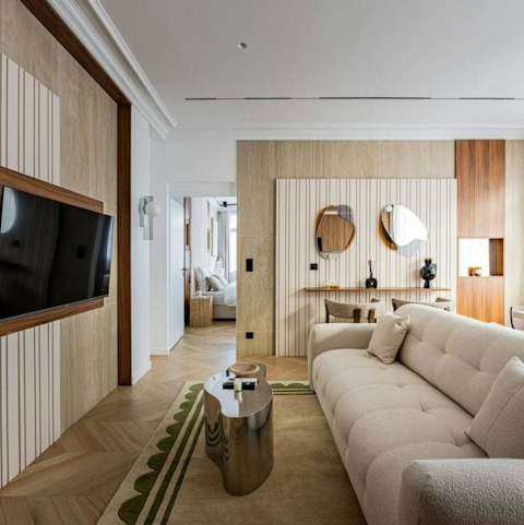Unwind in the spacious and stylish living area