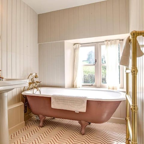 Sneak away for an early evening soak