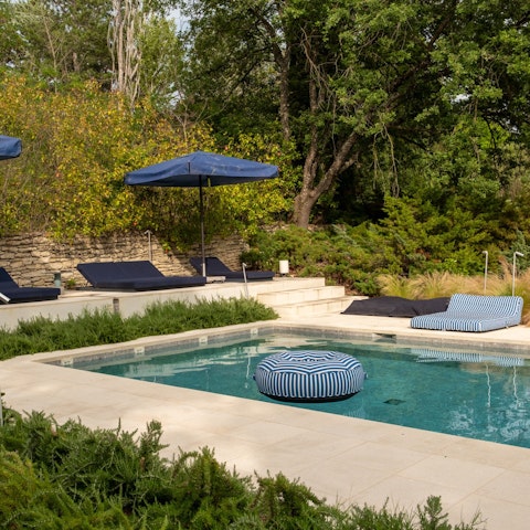 Experience peace and relaxation while lounging by the pool