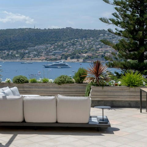 Gather for magical drinks and beautiful views from the terrace