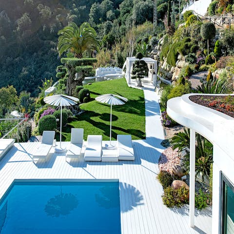 Soak up the sun on one of the comfortable loungers