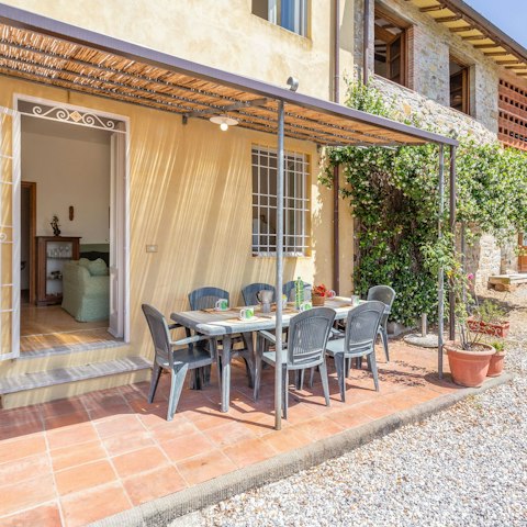 Enjoy long, alfresco lunches under the shaded terrace