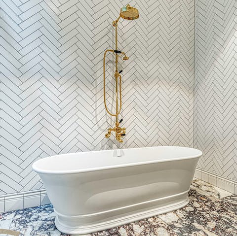 Soak your troubles away in a deep bubble bath