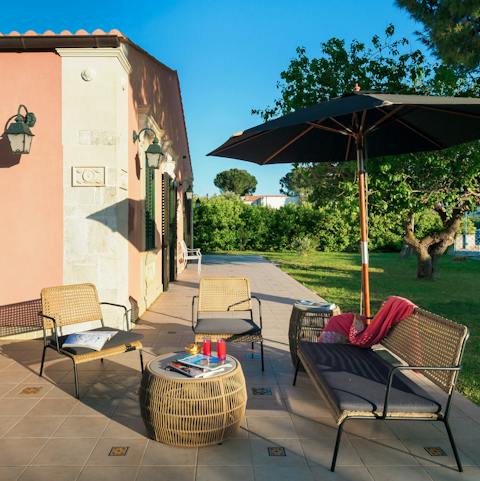 Embrace the peaceful surroundings and relax with your holiday read