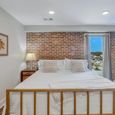 Get cosy in the comfortable bed after a long day