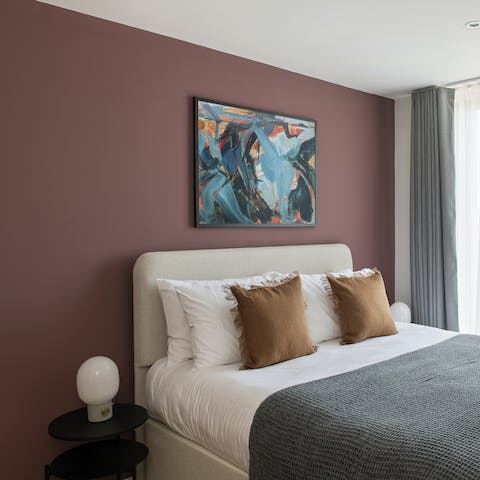 Sink into your comfortable bed after racking up steps exploring the city