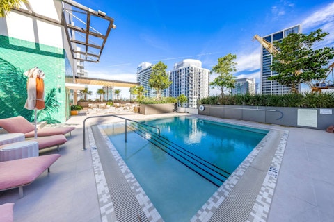 Look forward to taking a dip in the communal pool