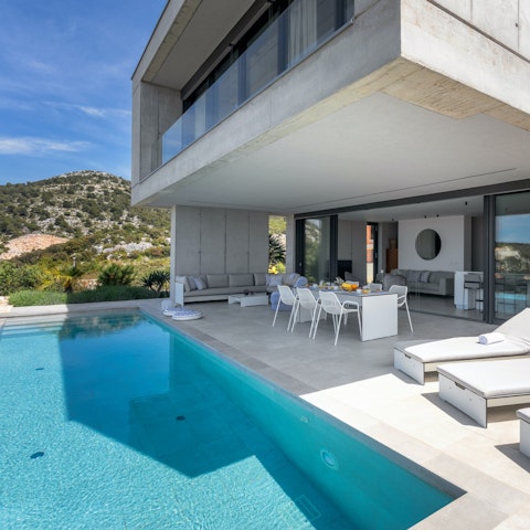 Feel refreshed and renewed after a swim in the pool