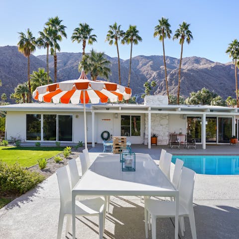 Dine alfresco on gourmet meals and delicious barbecues on the patio