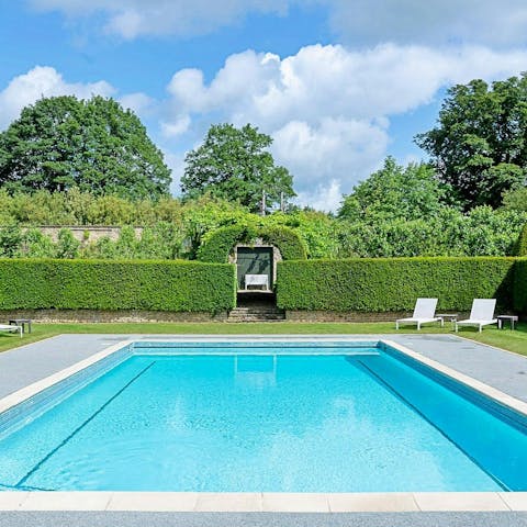 Feel a wonderful sense of wellbeing after a swim in the pool