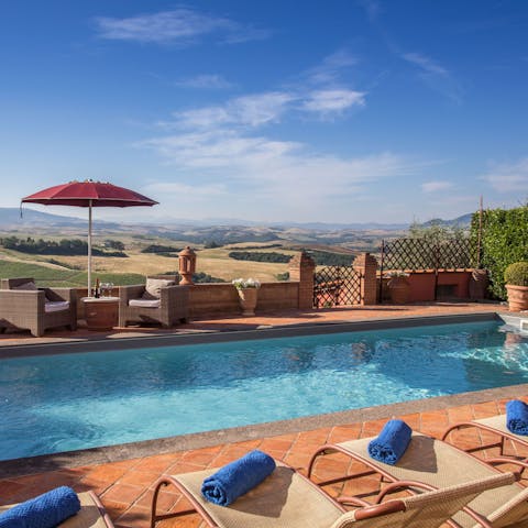 Find a wonderful state of relaxation whilst lounging by the pool