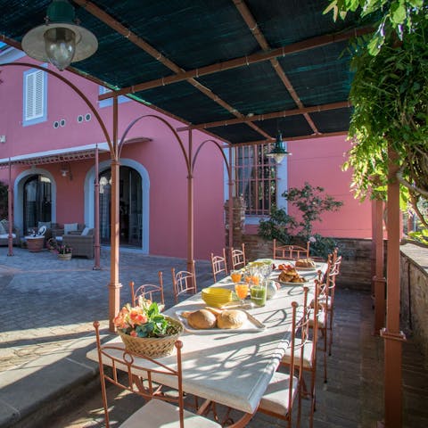 Gather around the table for Italian-inspired barbecue meals