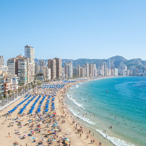 Soak up the sunshine on Llevant Beach, a short walk away