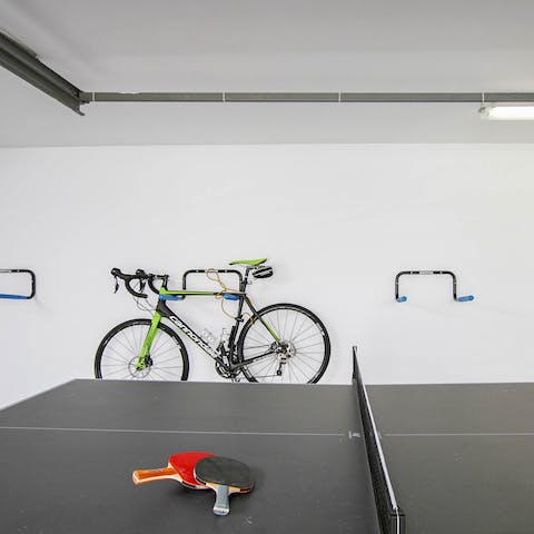 Challenge your friends and family to a holiday ping pong tournament