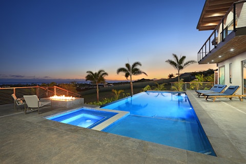 Swim as the sun drops over the Pacific horizon